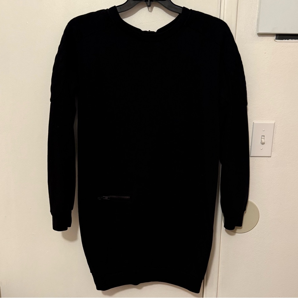 All Saints Women's Black Crewneck Dress